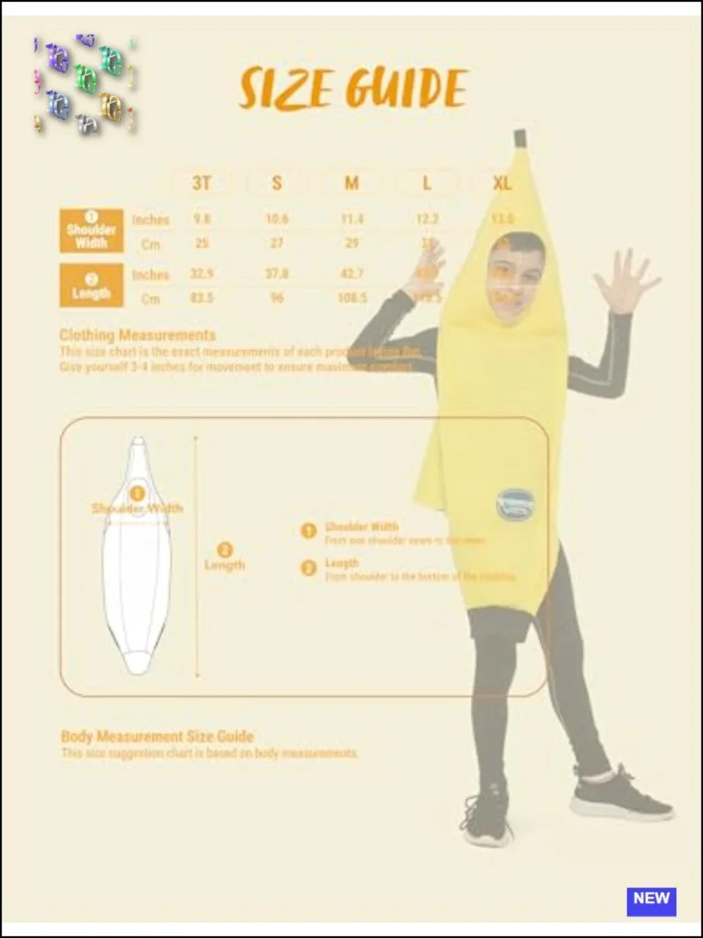 Kids Banana Costume Jumpsuit Halloween Unisex Party Outfit